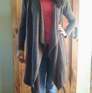 Barefoot Dreams cozy asymmetrical cardigan